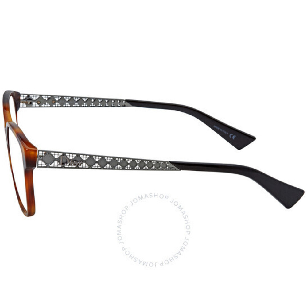 NWT Christian Dior DIORAMAO4-086-55 Havana Black 55mm Eyeglasses - Picture 2 of 4